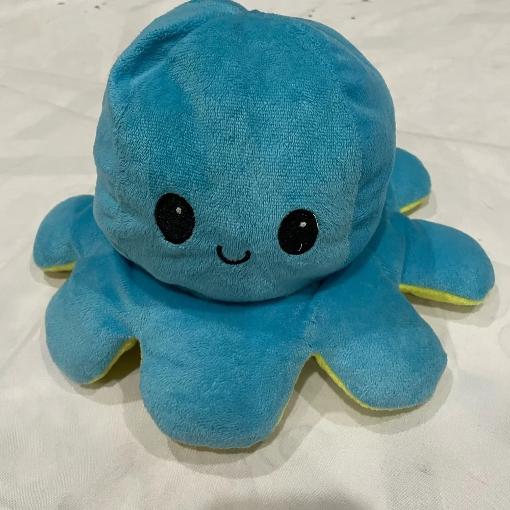 Reversible Yellow Plush Octopus